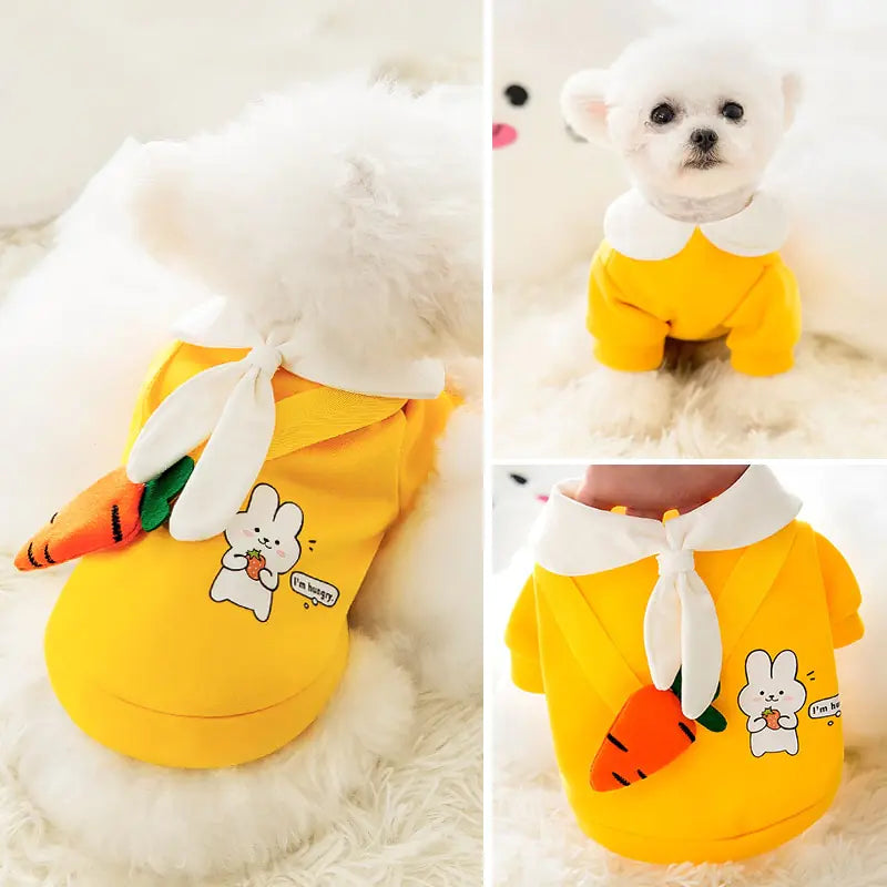 Cartoon Dog Clothes Cute Bow Tie Satchel Pet Clothing for Small Dogs - VMX PETS - VMX PETS