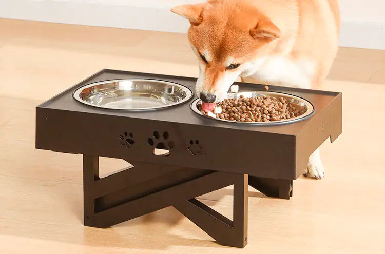 Dual-Bowl Adjustable Pet Feeder - VMX PETS