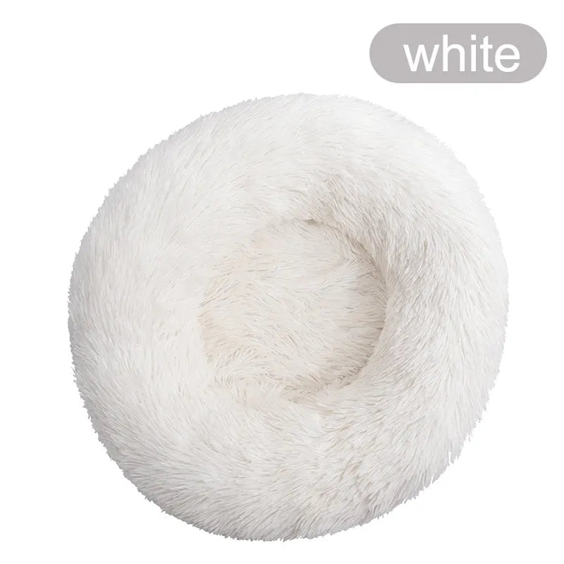 Soft Winter Warm Long Plush Donut Pet Bed - VMX PETS - VMX PETS