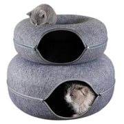 Donut Cat Bed Pet Cat Tunnel Interactive Game Toy - VMX PETS - VMX PETS