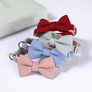 Plaid Print Pet Bow Tie Collar - VMX PETS - VMX PETS