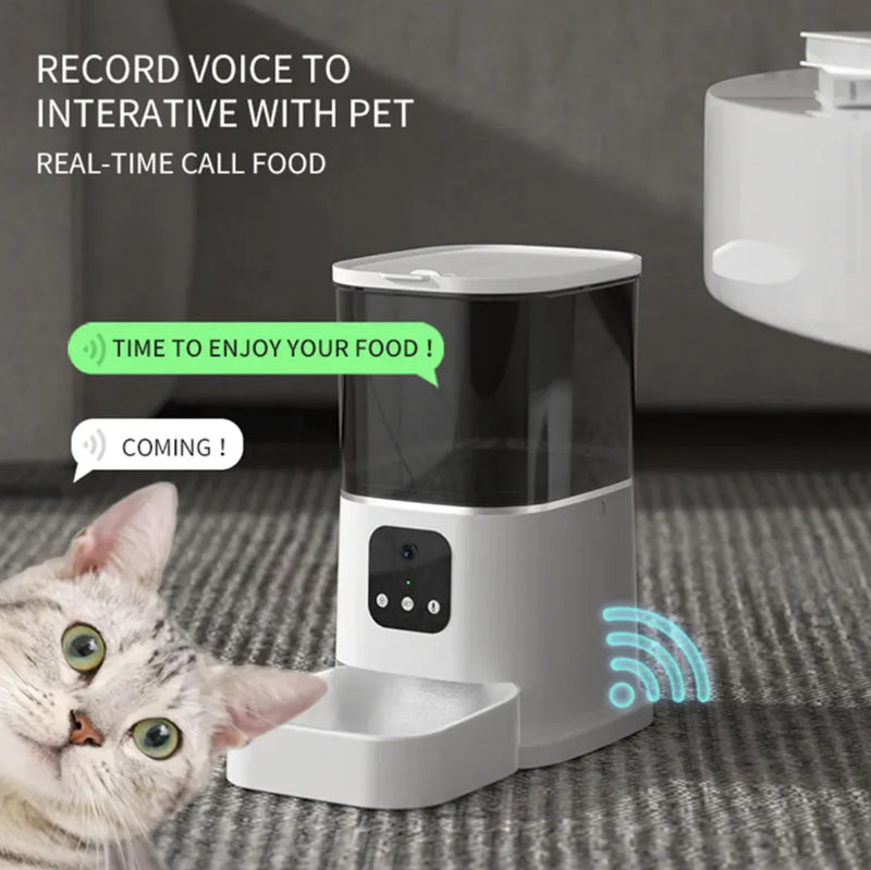Smart Automatic Pet Feeder – WiFi & Voice Control - VMX PETS - VMX PETS