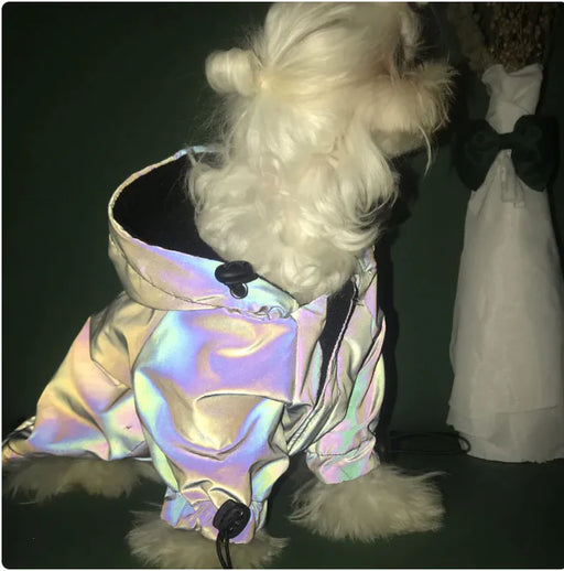 Reflective Windbreaker Hoodie for Dogs – Stylish Pet Coat - VMX PETS - VMX PETS