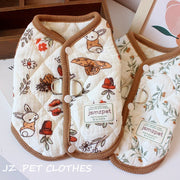 Velvet Rabbit Print Pet Coat - VMX PETS