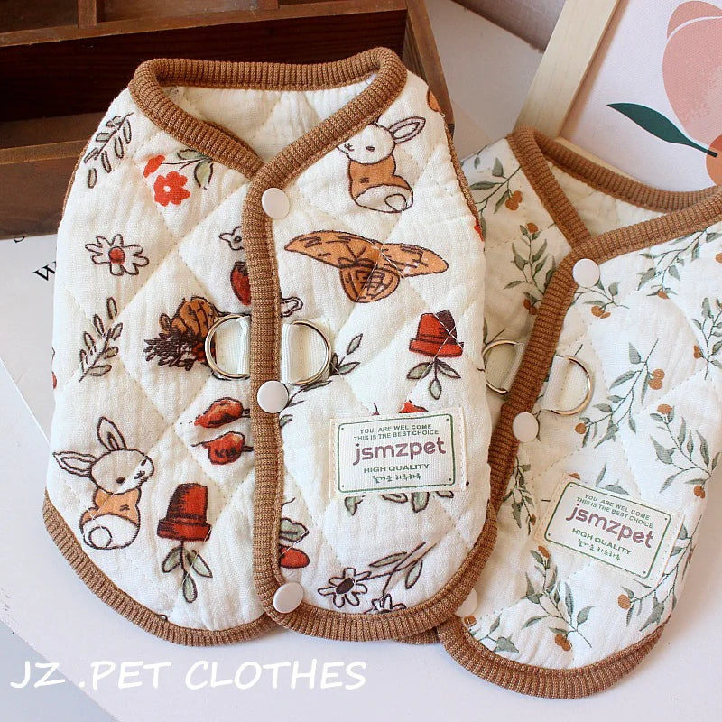 Velvet Rabbit Print Pet Coat - VMX PETS