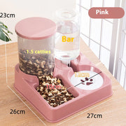 2-in-1 Automatic Pet Feeder & Water Dispenser – Dual Bowl for Food & Drinking - VMX PETS - VMX PETS