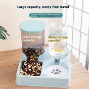 2-in-1 Automatic Pet Feeder & Water Dispenser – Dual Bowl for Food & Drinking - VMX PETS - VMX PETS