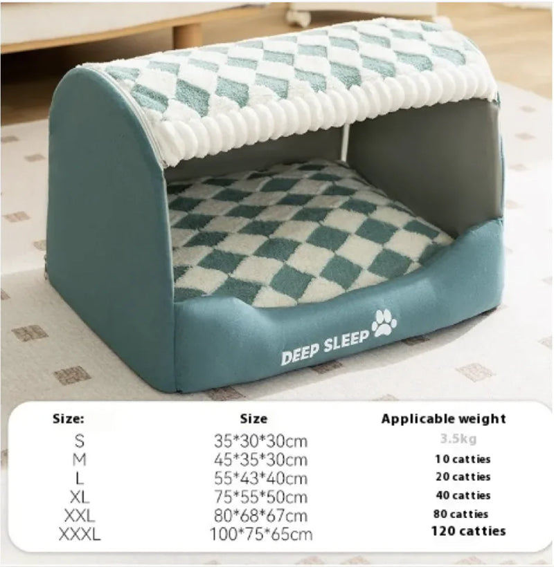 Cozy Bear-Shaped Enclosed Pet Bed for Small Dogs - VMX PETS - VMX PETS