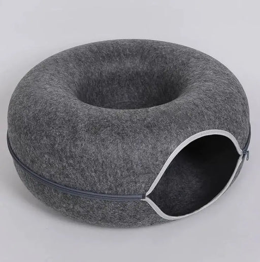 Four Seasons Available Cat Round Felt Pet Nest - VMX PETS - VMX PETS