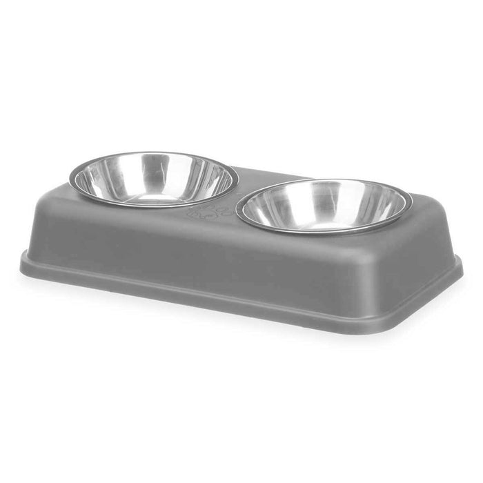 Mascow Grey Metal Double Pet Feeding Dish (12 Units) (Copy) - VMX PETS