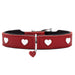 Dog collar Hunter Love M/L 47-54 cm Red - VMX PETS