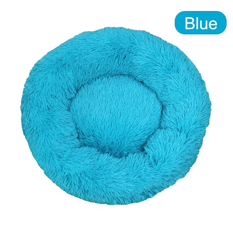 Soft Winter Warm Long Plush Donut Pet Bed - VMX PETS - VMX PETS