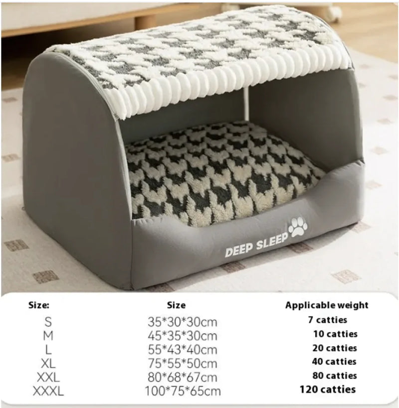 Cozy Bear-Shaped Enclosed Pet Bed for Small Dogs - VMX PETS - VMX PETS