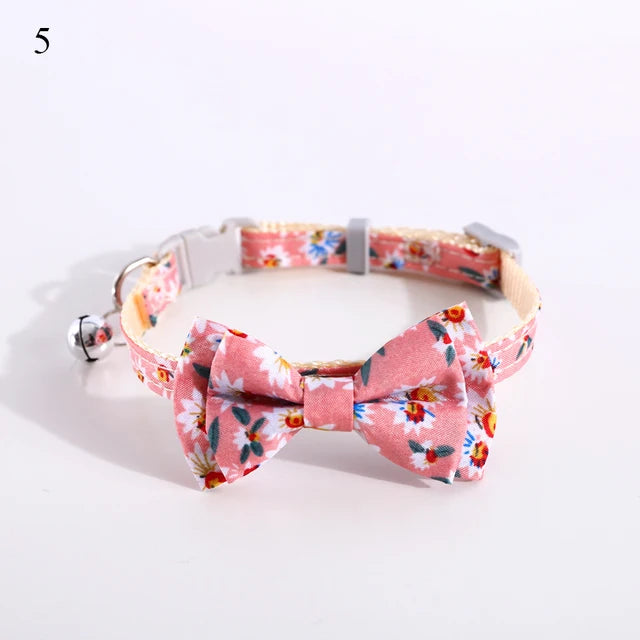 Plaid Print Pet Bow Tie Collar - VMX PETS - VMX PETS
