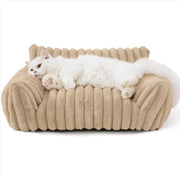 Bedsure Cute Cat Sofa - Soft Corduroy Fleece Pet Bed - VMX PETS - VMX PETS