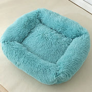 Plush Square Cat Bed: Warm Winter Pet Nest for Small Dogs and Cats - VMX PETS - VMX PETS