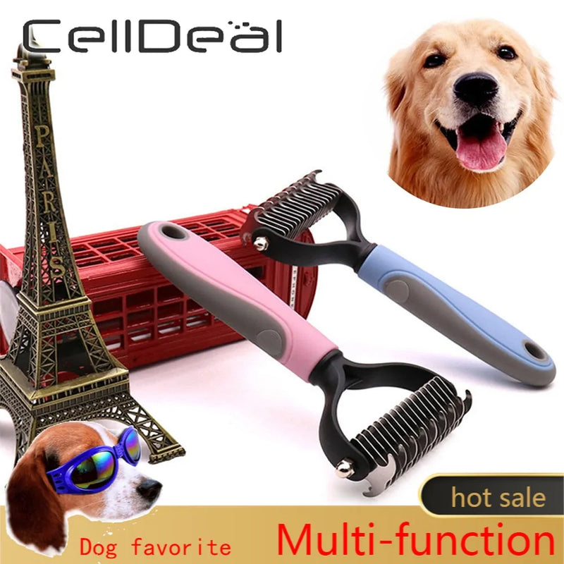Precise Hair Removal Comb: Dematting and Deshedding Grooming Tool for Dogs and Cats - VMX PETS - VMX PETS