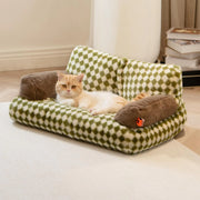 Fluffy Cat Couch Washable Pet Couch Bed For Cats And Small Dogs Up To Non-Slip Dog Beds - VMX PETS - VMX PETS
