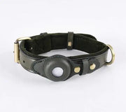 New Leather Airtag Dog Collar Pet Adjustable Collar - VMX PETS - VMX PETS