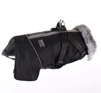 Pet Warm Fur Collar Cotton-padded Jacket - VMX PETS - VMX PETS