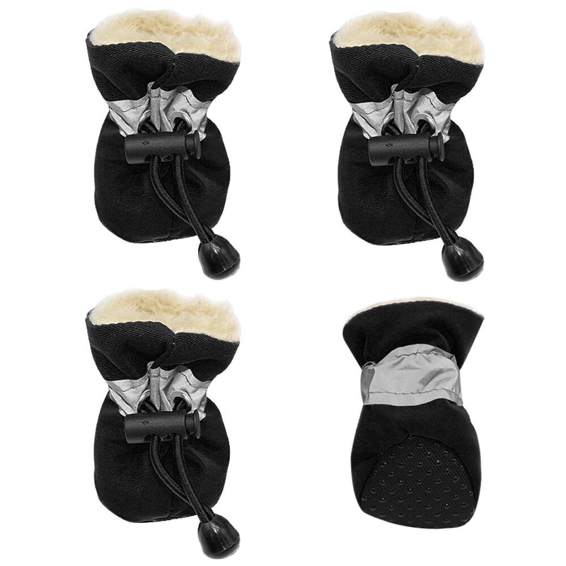 4 Pieces Waterproof Winter Pet Dog Shoes - VMX PETS