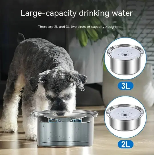 Stainless Steel Large Capacity Floating Pet Bowl - VMX PETS - VMX PETS
