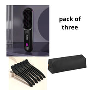 2-in-1 Wireless Hair Straightener Brush - VMX PETS - VMX PETS