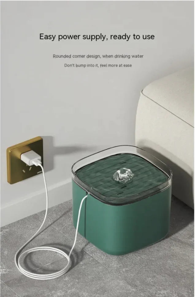 Pet Smart Water Dispenser 3L - Plug-in Cat Feeder with Anti-Dry Burn Protection - VMX PETS - VMX PETS