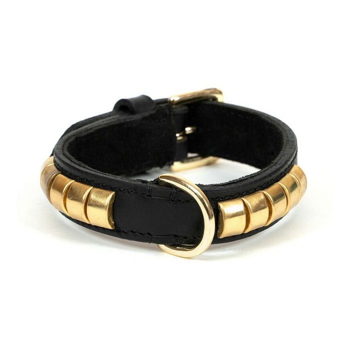 Dog Collar Gloria Duna Black Golden - VMX PETS