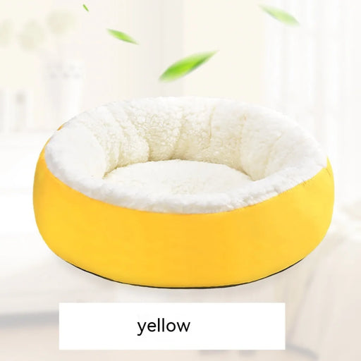 Comfortable Round Lamb Wool Warm Pet Bed - VMX PETS - VMX PETS
