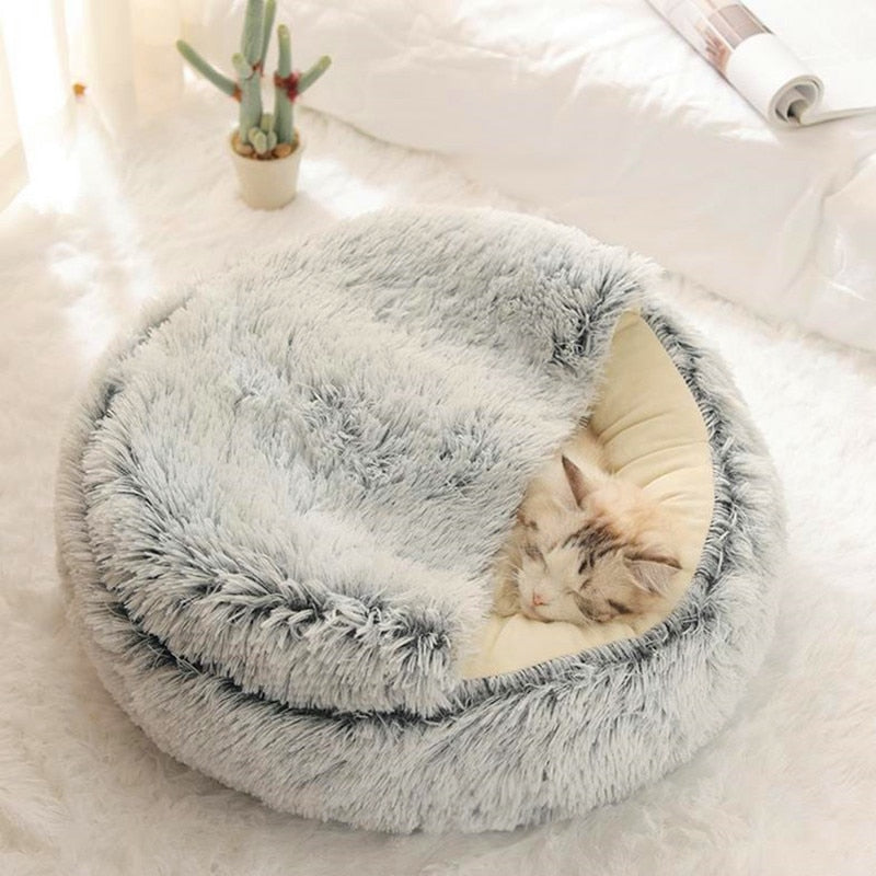 2 In 1 Long Plush Pet Bed - VMX PETS