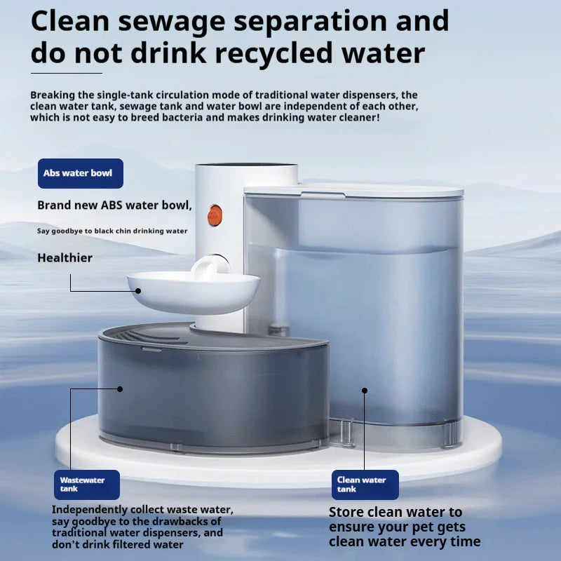 Cordless Pet Water Fountain with Smart Alerts - VMX PETS - VMX PETS