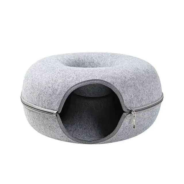 Donut Cat Bed Pet Cat Tunnel Interactive Game Toy - VMX PETS - VMX PETS