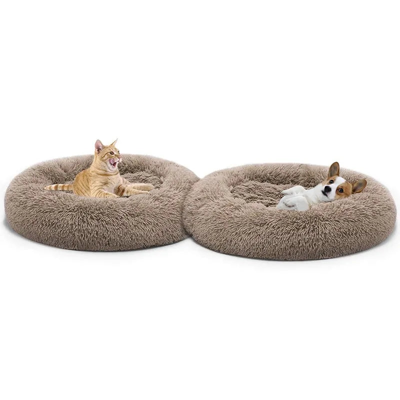 Cozy Round Pet Lounger Bed for Large Dogs and Cats - VMX PETS - VMX PETS