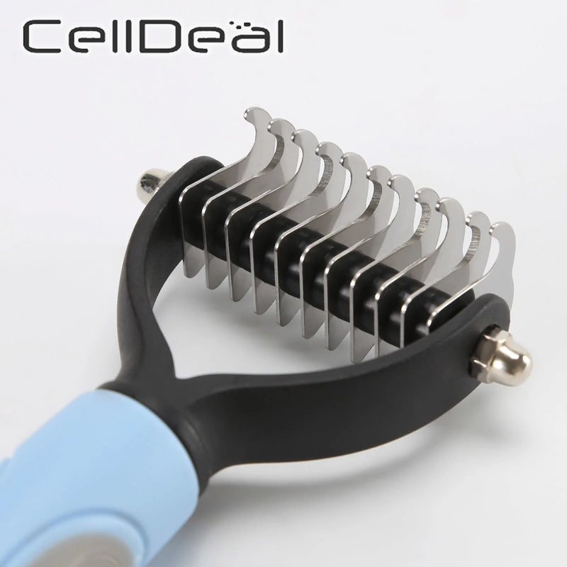Precise Hair Removal Comb: Dematting and Deshedding Grooming Tool for Dogs and Cats - VMX PETS - VMX PETS
