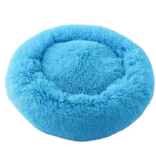 Long Plush Super Soft Round Pet Bed - VMX PETS - VMX PETS
