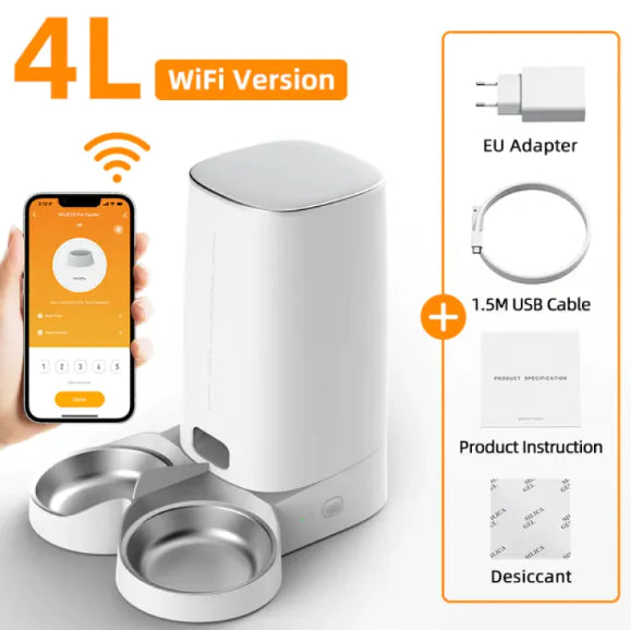 4L Automatic Pet Feeder Cat Food Dispenser - VMX PETS - VMX PETS