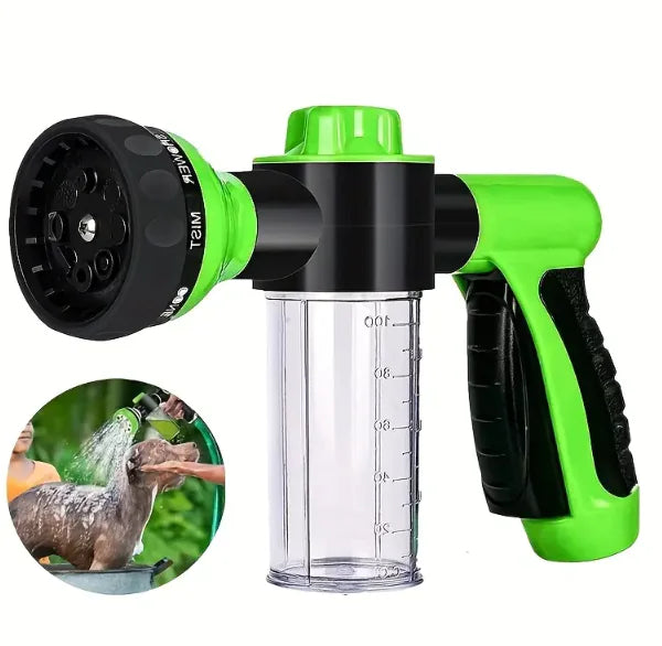 Pet Dog Wash Outdoor, High-Pressure Pet Shower Sprayer Dog Shower Brush And Pet Grooming Comb For Watering Flowers, Car Washing, Pet Bathing - VMX PETS - VMX PETS