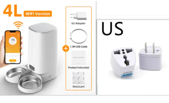 4L Automatic Pet Feeder Cat Food Dispenser - VMX PETS - VMX PETS