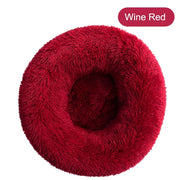 Soft Winter Warm Long Plush Donut Pet Bed - VMX PETS - VMX PETS