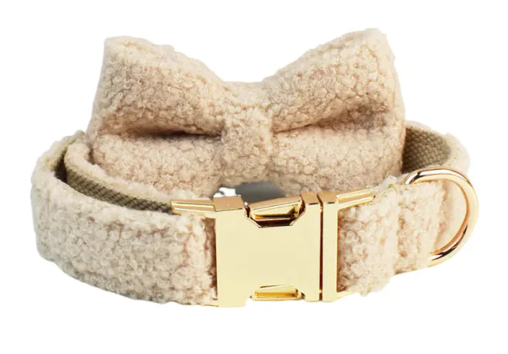 Minimalist Cream Pet Collar & Harness - VMX PETS - VMX PETS