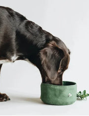 Folding Dog Bowl Canvas Dog Tableware Drinking Water Bowl Feeding Bowl Walking Dog Portable Pet Ration Bag - VMX PETS - VMX PETS