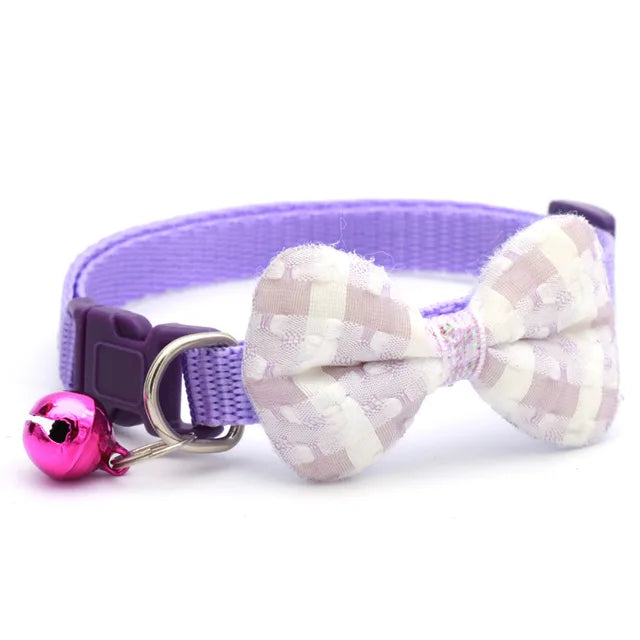Plaid Print Pet Bow Tie Collar - VMX PETS - VMX PETS