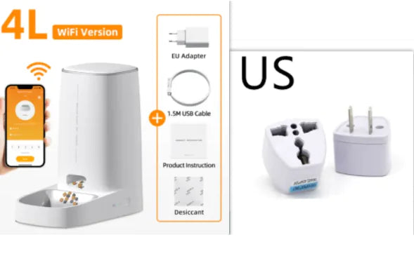 4L Automatic Pet Feeder Cat Food Dispenser - VMX PETS - VMX PETS
