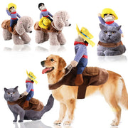 Pet Cowboy Rider Dog And Cat Costume - VMX PETS - VMX PETS