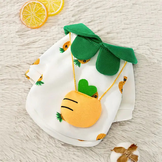 Cartoon Dog Clothes Cute Bow Tie Satchel Pet Clothing for Small Dogs - VMX PETS - VMX PETS