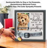 Creative Wooden Pet Commemorative Plaque - Dog Collar & Photo Frame - VMX PETS - VMX PETS
