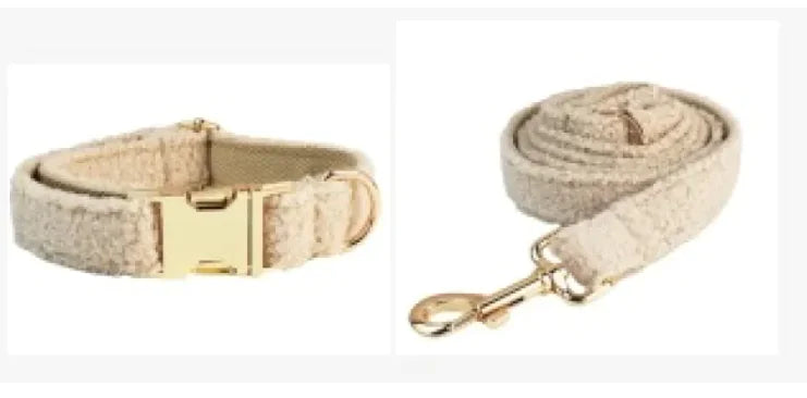 Minimalist Cream Pet Collar & Harness - VMX PETS - VMX PETS