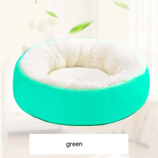 Comfortable Round Lamb Wool Warm Pet Bed - VMX PETS - VMX PETS