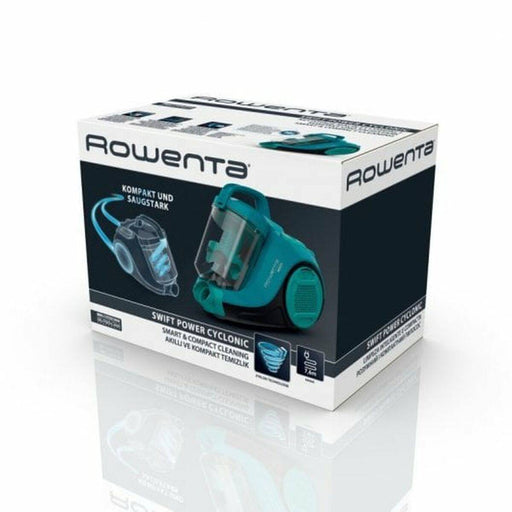 Cyclonic Vacuum Cleaner Rowenta Cyclonic 1,2 L 77 dB Turquoise 750 W - VMX PETS